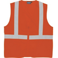 S388Z ANSI Class 2 Woven Oxford Economy Hi Viz Orange Vest (2X-Large)